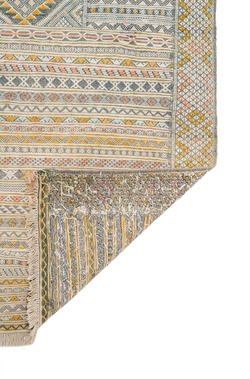 Vintage Moroccan Tribal Kilim 7'6" x 3'9"