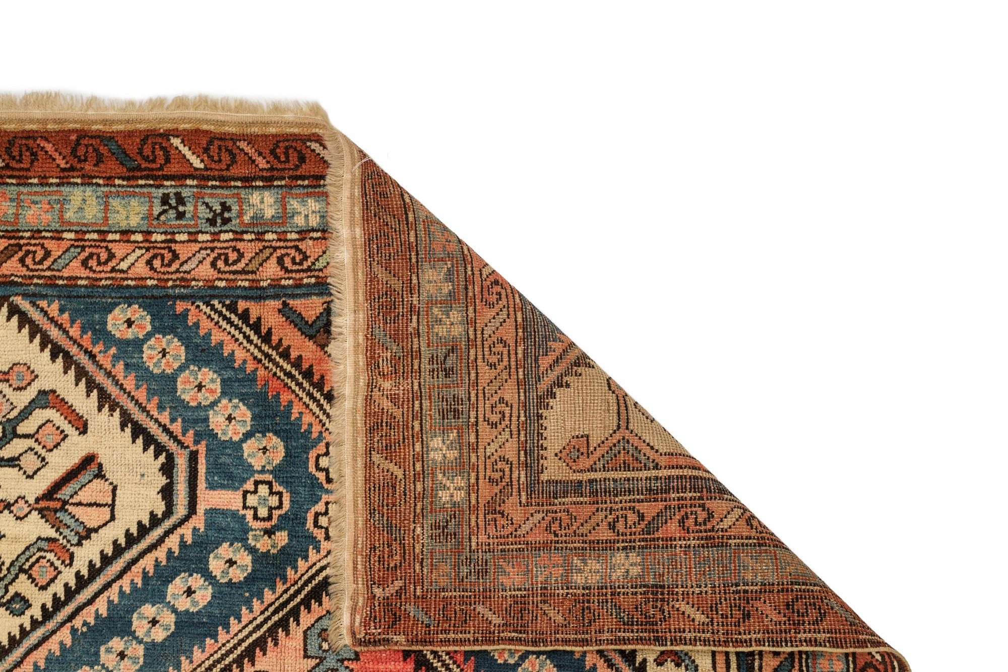 Antique Caucasian Kazak Rug '9 x 4'4"