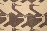 Vintage Scandinavian Bird Tapestry 5' x 3'10" (MC ESCHER STYLE)