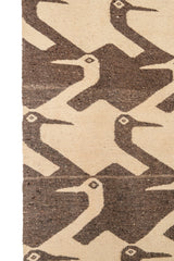 Vintage Scandinavian Bird Tapestry 5' x 3'10" (MC ESCHER STYLE)