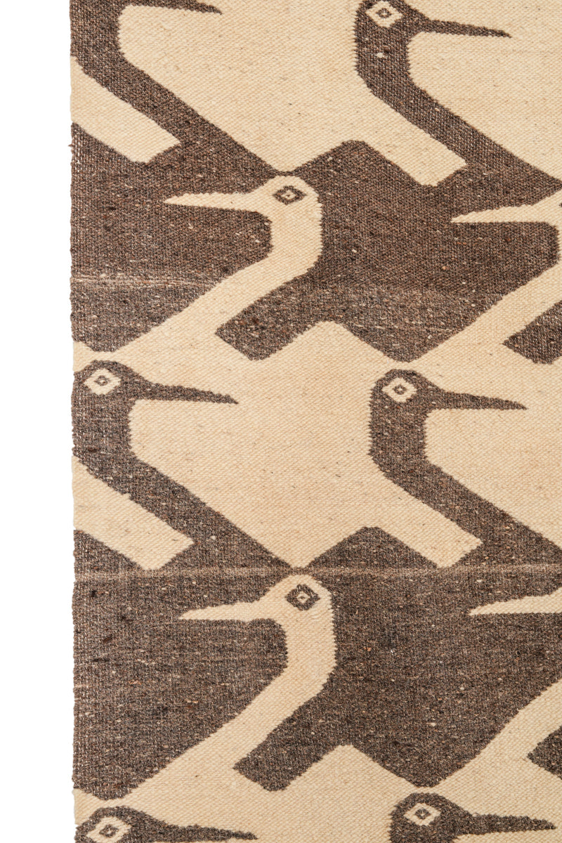 Vintage Scandinavian Bird Tapestry 5' x 3'10" (MC ESCHER STYLE)