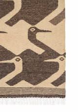 Vintage Scandinavian Bird Tapestry 5' x 3'10" (MC ESCHER STYLE)