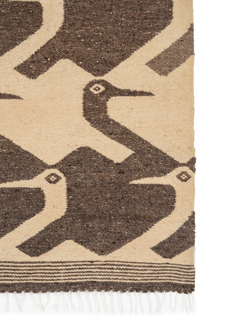 Vintage Scandinavian Bird Tapestry 5' x 3'10" (MC ESCHER STYLE)
