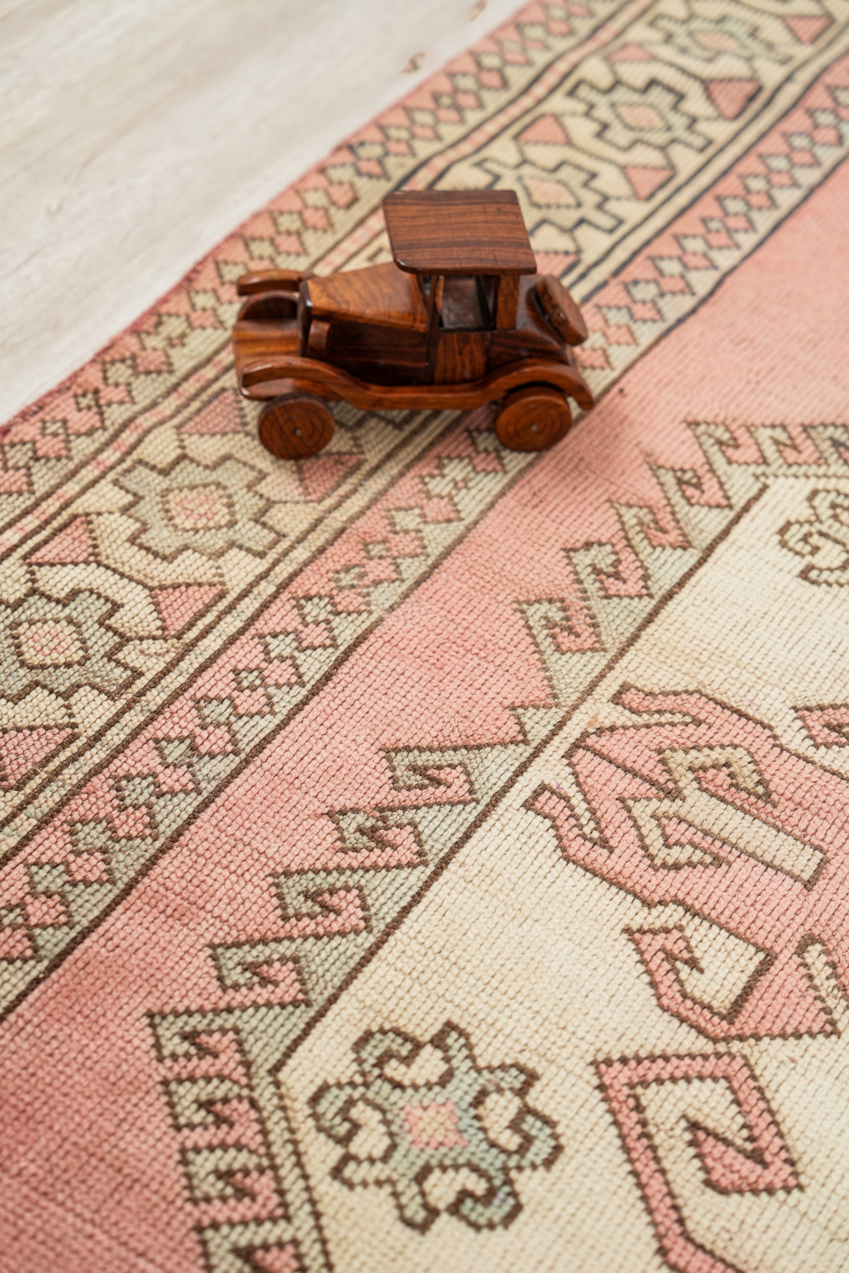 Vintage Turkish Kazak Rug 7'4" x 5'