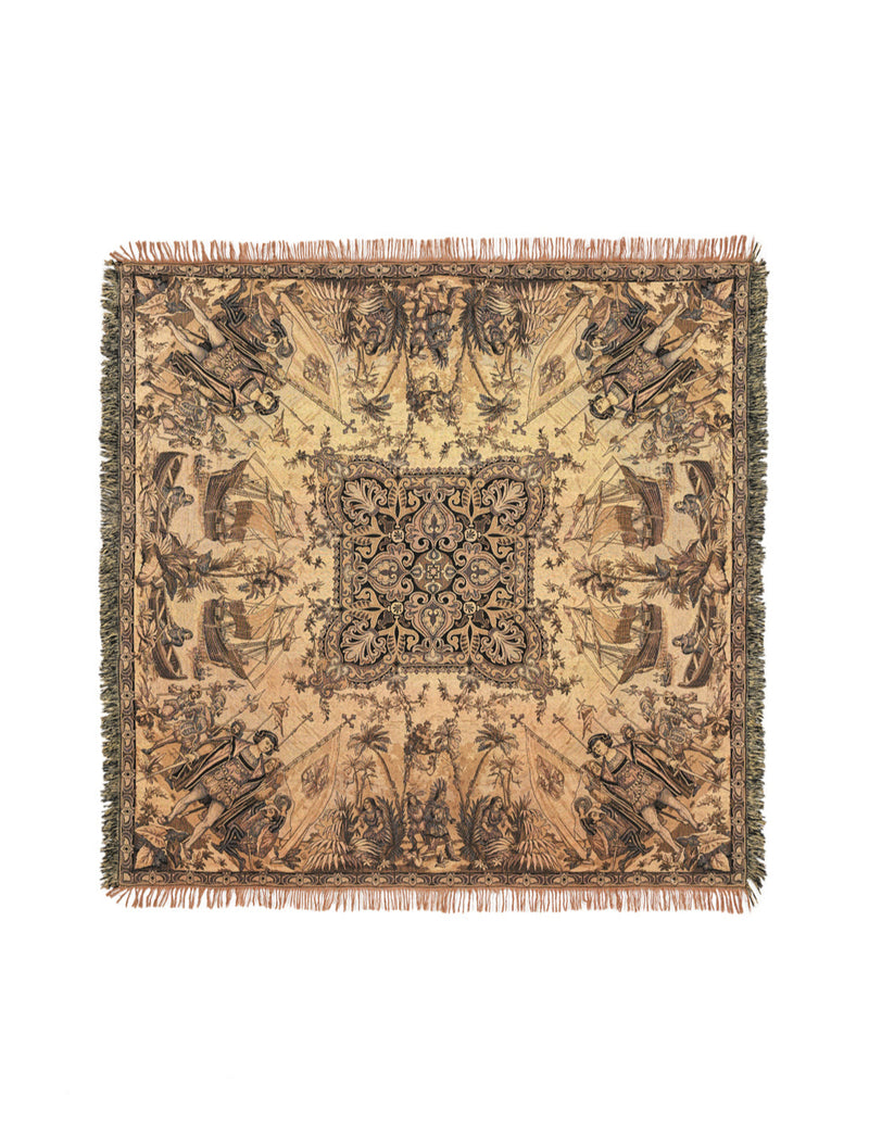 Vintage European Tapestry 5'3" x 5'3"
