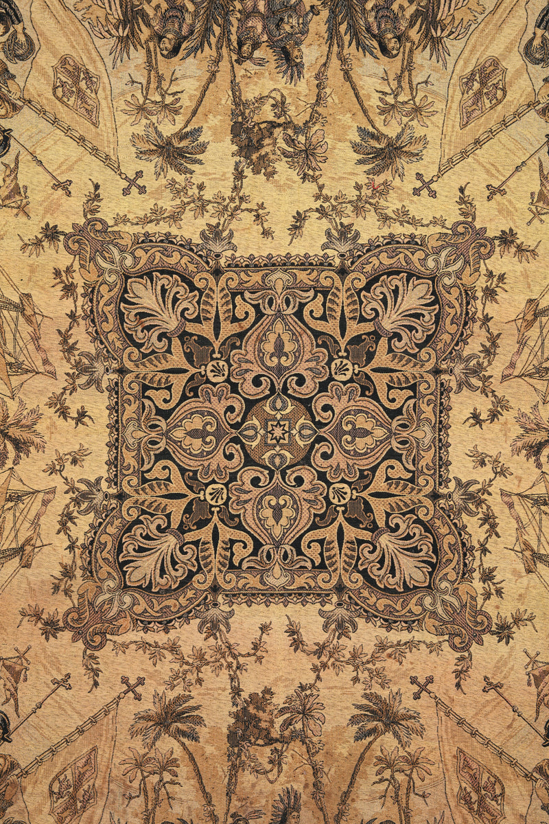 Vintage European Tapestry 5'3" x 5'3"