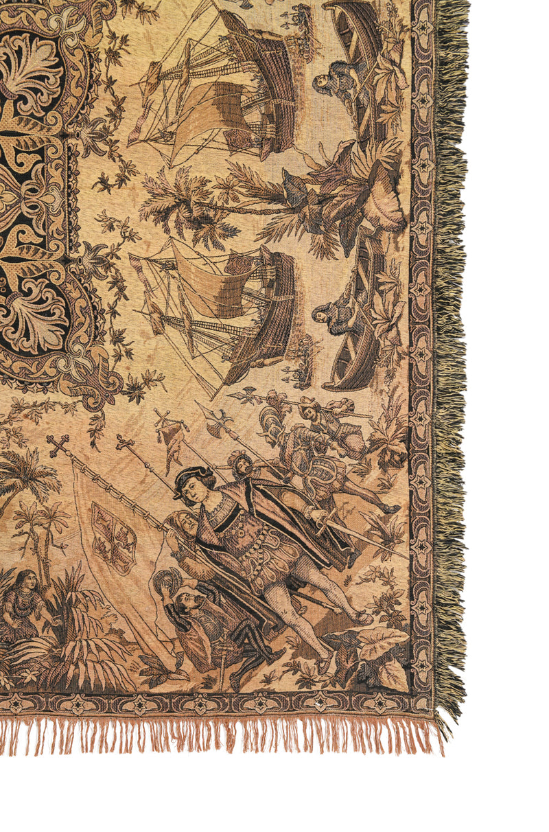 Vintage European Tapestry 5'3" x 5'3"