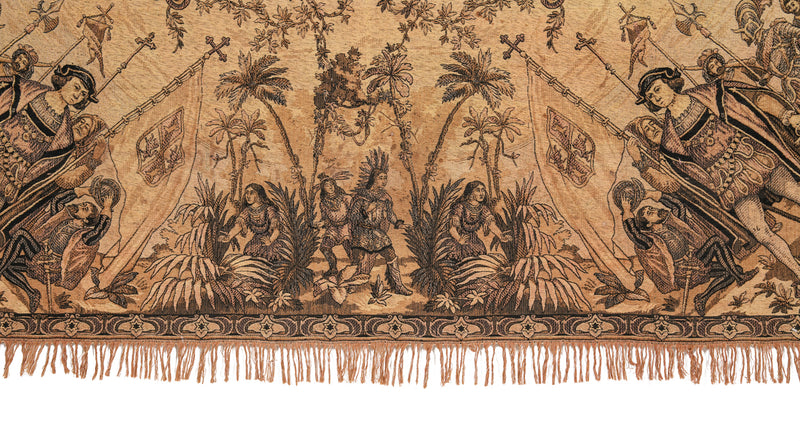 Vintage European Tapestry 5'3" x 5'3"