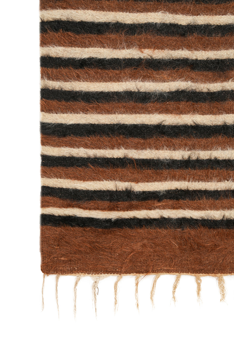 Vintage Turkish mohair rug 4' x 2'8"