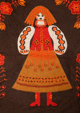 VINTAGE SWEDISH Pictorial TEXTILE 2' x 1'7"
