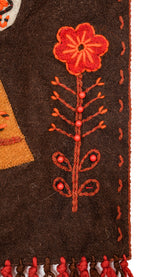 VINTAGE SWEDISH Pictorial TEXTILE 2' x 1'7"