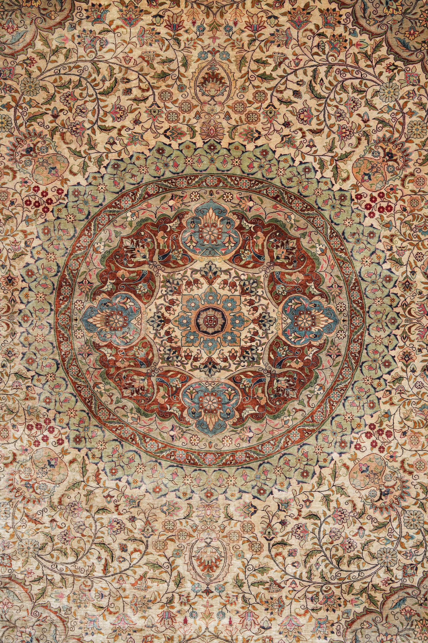 Turkish Silk Hereke Rug 11'6" x 8'8"