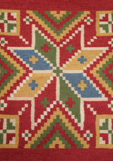 Vintage Scandinavian Skane Folk Textile 3'2" x 1'6"