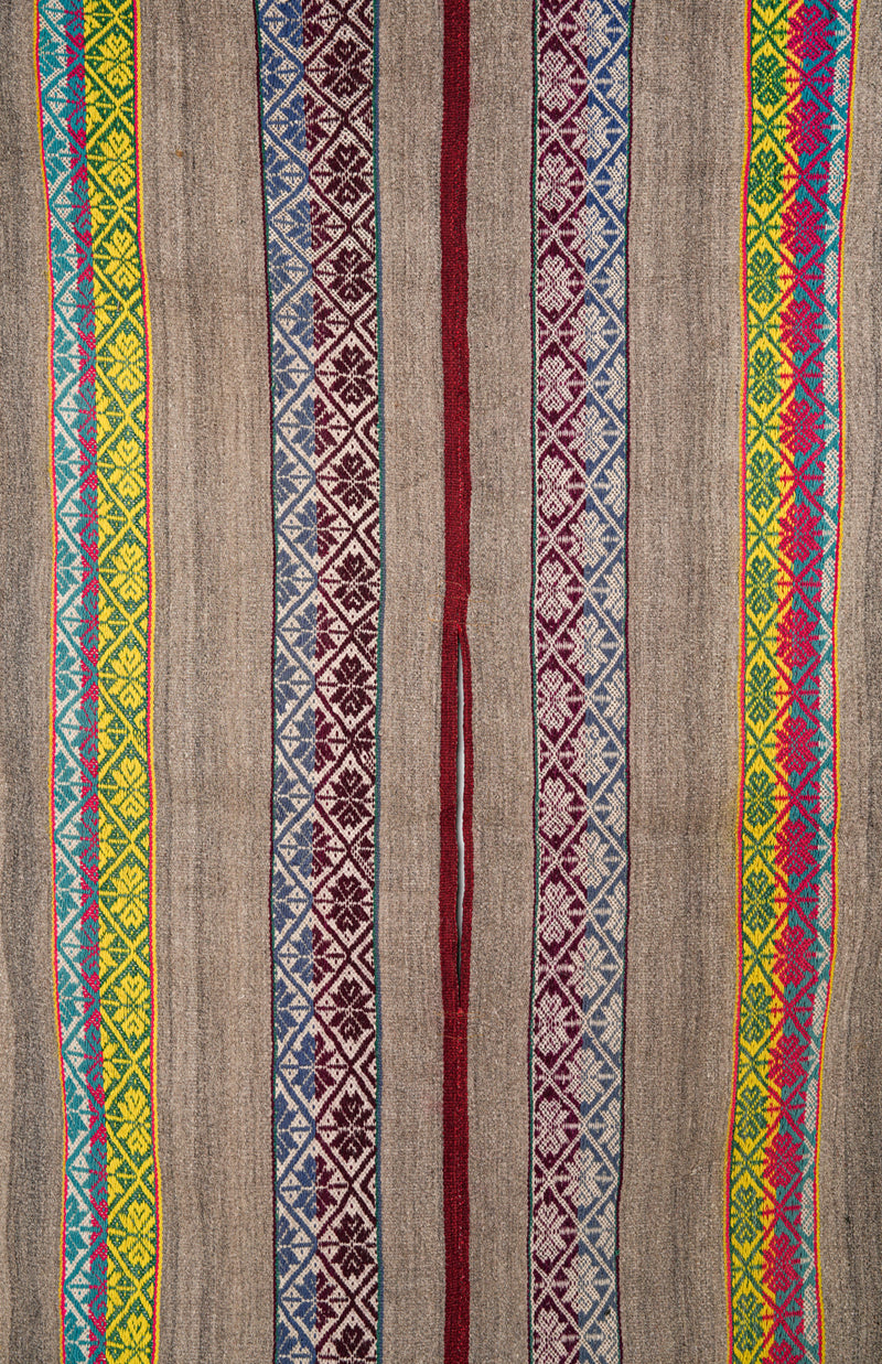Vintage South American Poncho TEXTILE 5'6" x 3'10"