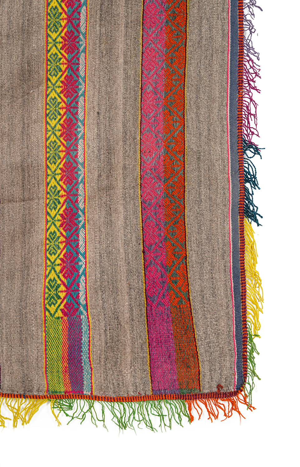 Vintage South American Poncho TEXTILE 5'6" x 3'10"