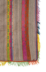 Vintage South American Poncho TEXTILE 5'6" x 3'10"