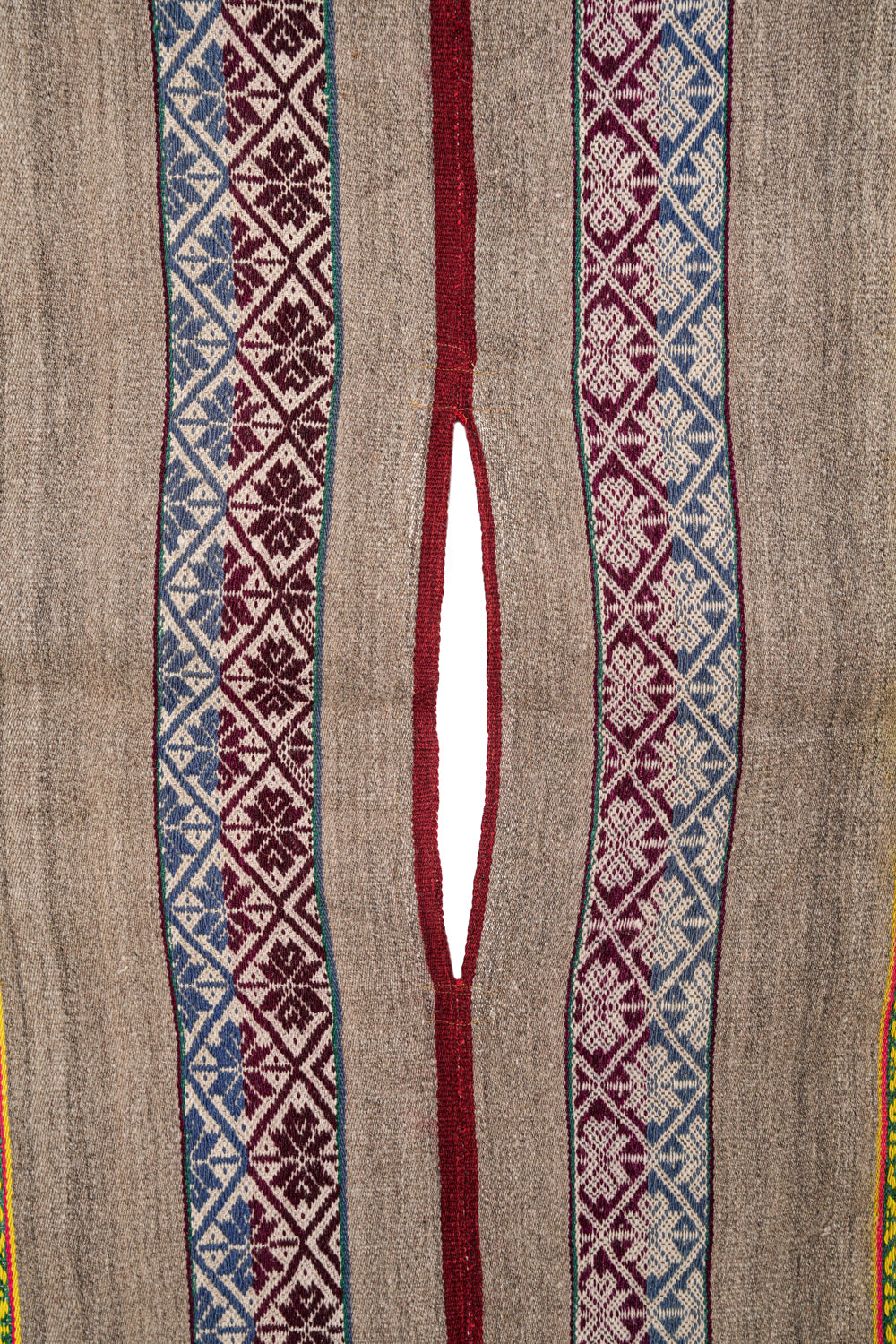 Vintage South American Poncho TEXTILE 5'6" x 3'10"