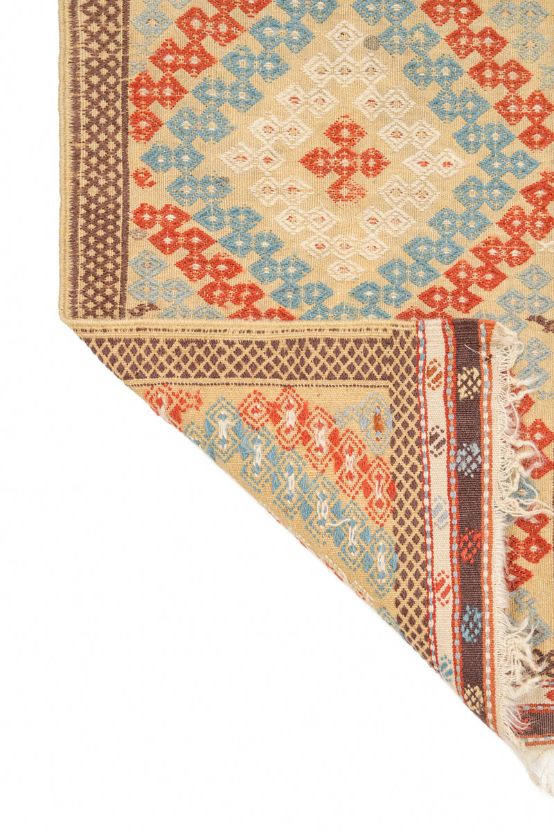 Vintage Turkish Cecim Kilim 3'2" x 2'