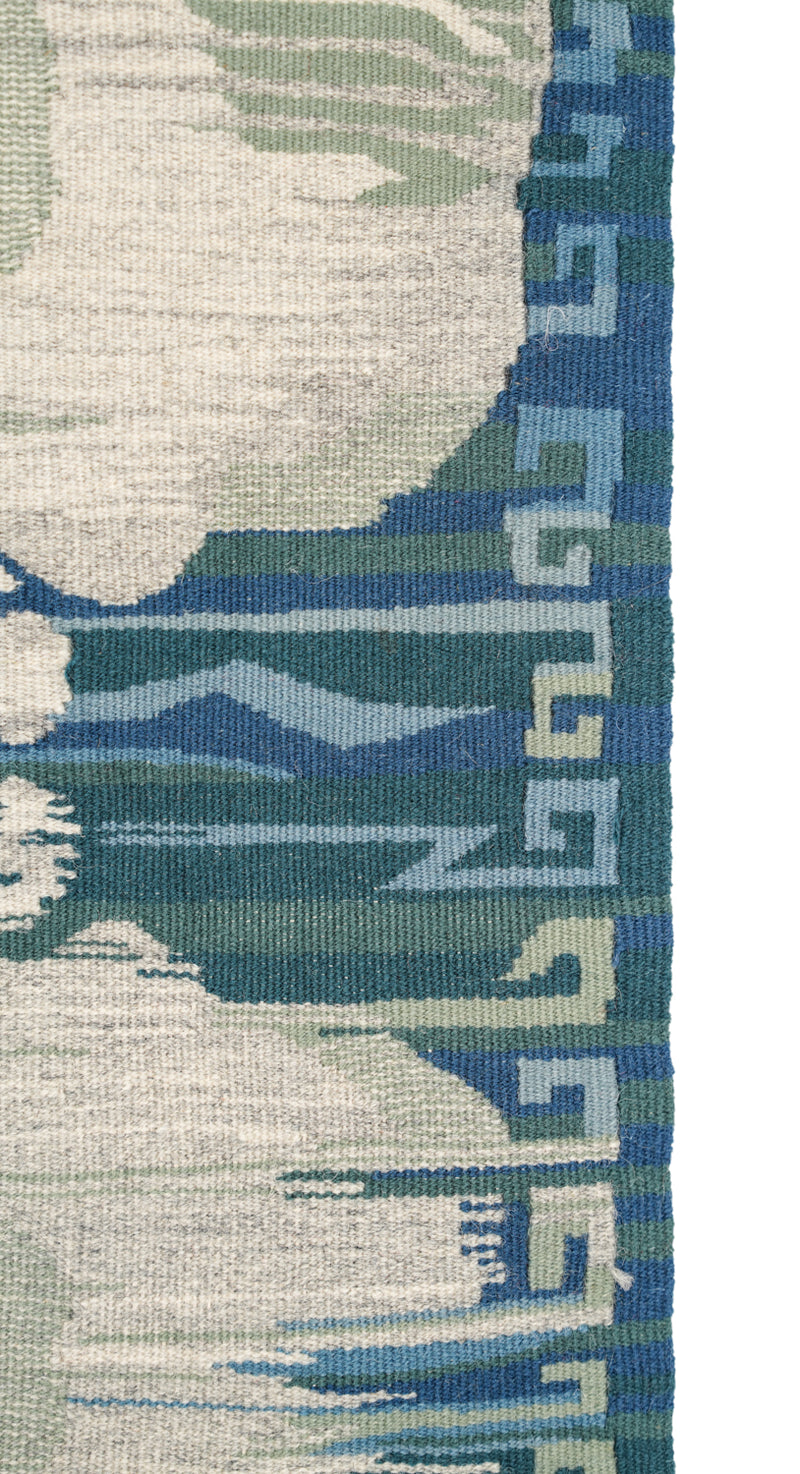Vintage Scandinavian Tapestry kilim 2' x 1'2"