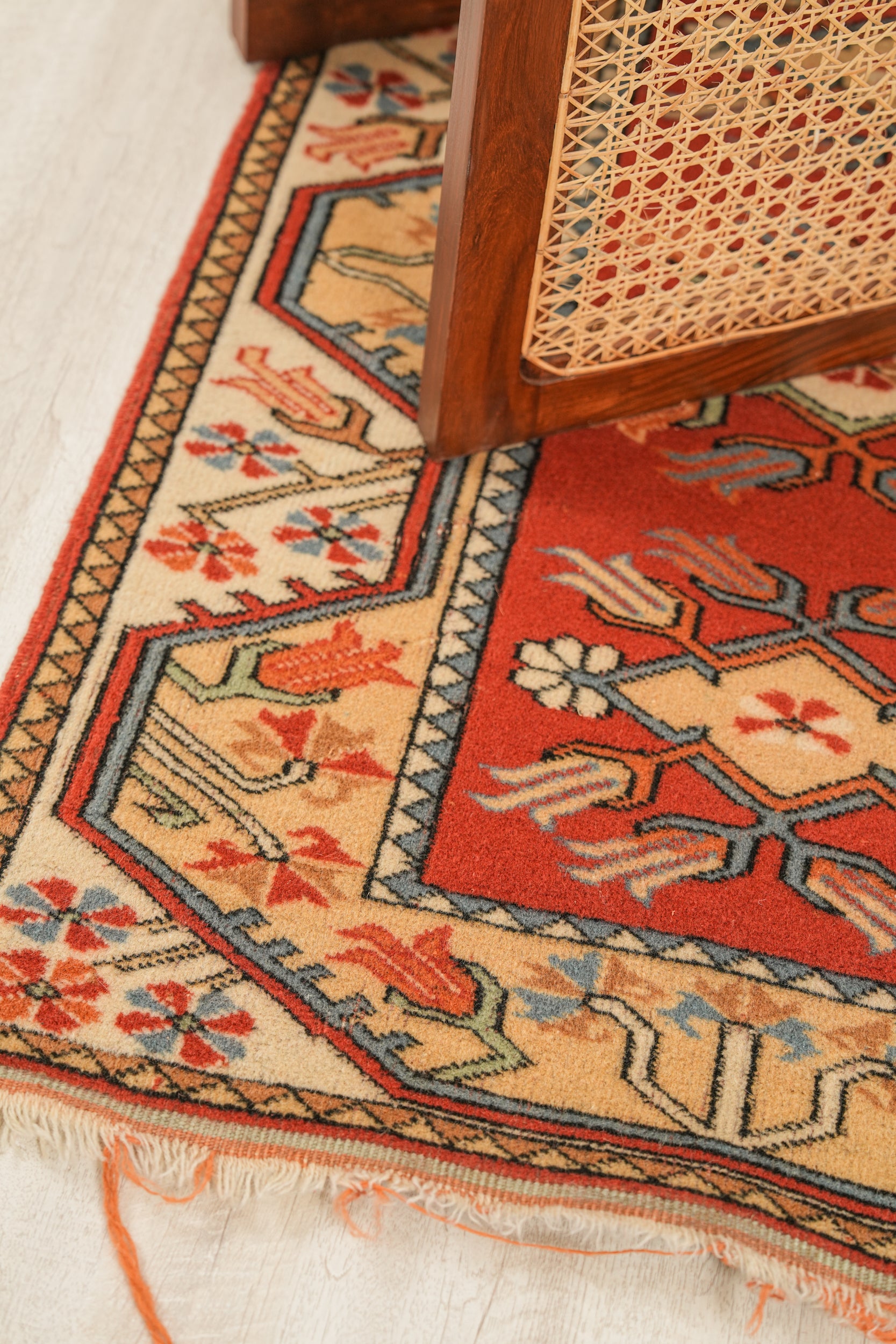 Vintage Turkish Milas Rug 4' x 2'10"