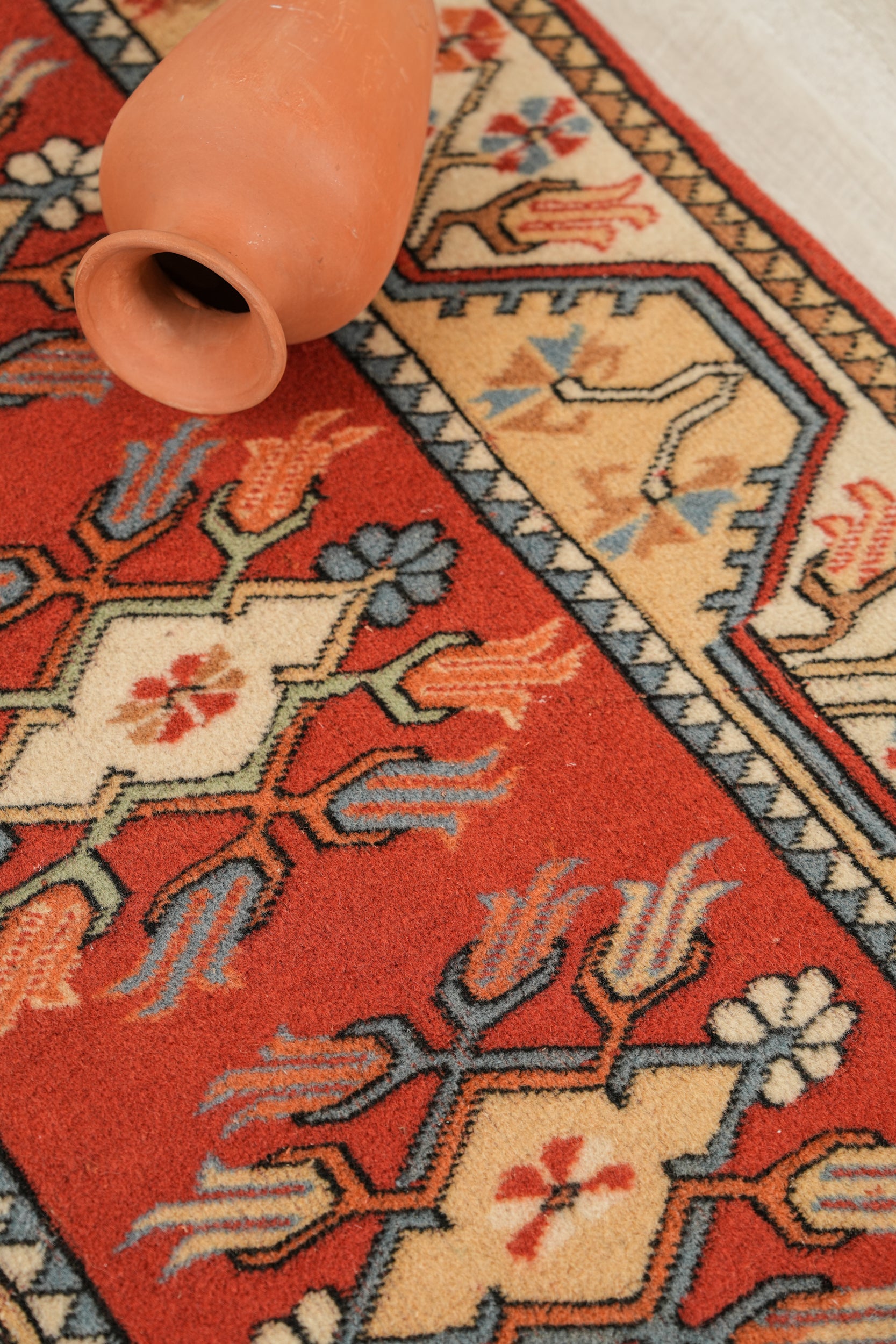 Vintage Turkish Milas Rug 4' x 2'10"