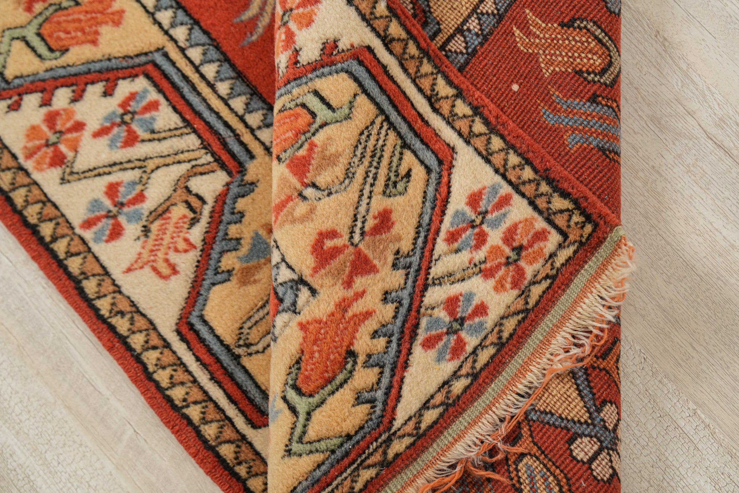 Vintage Turkish Milas Rug 4' x 2'10"