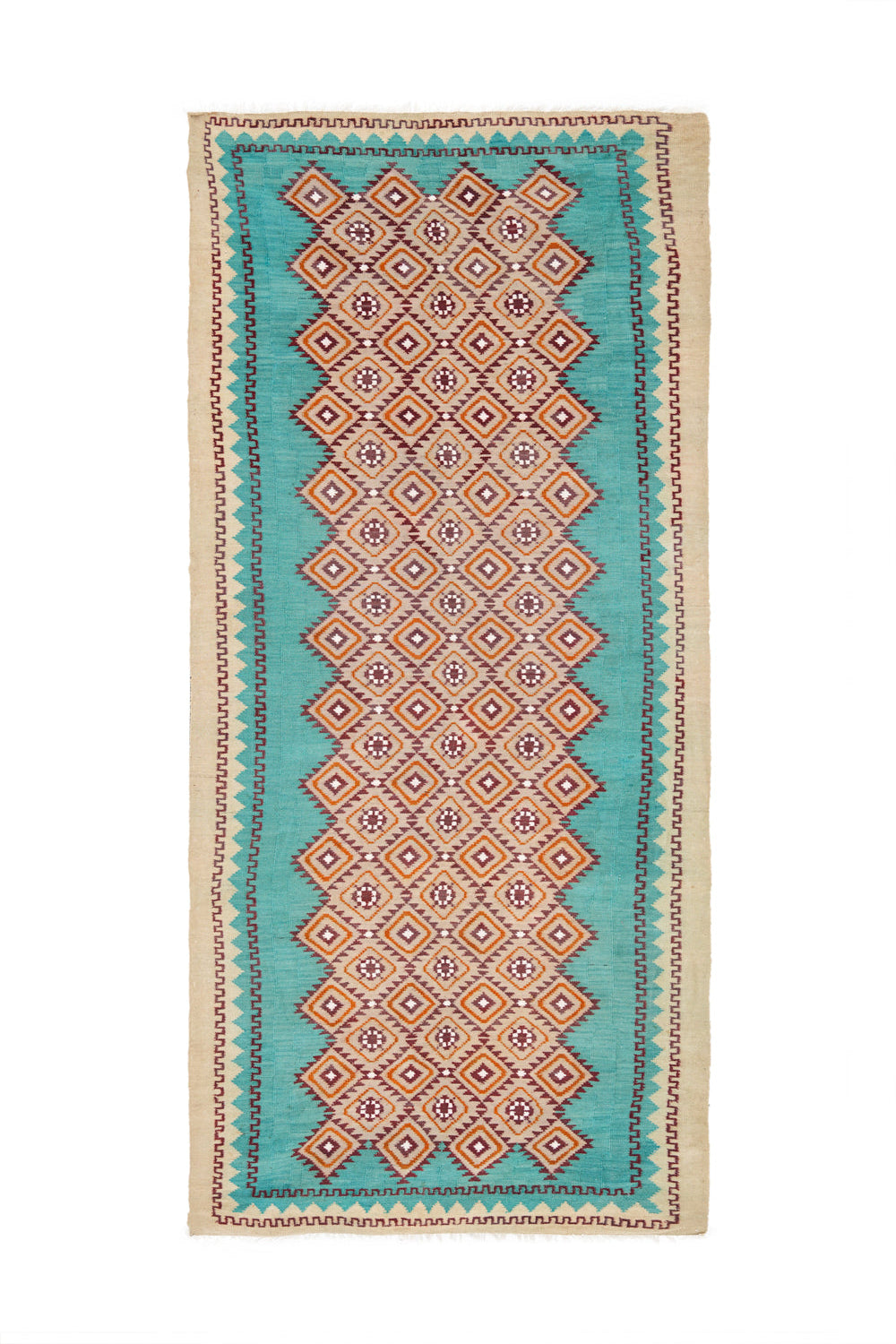 Vintage Polish Hallway Kilim 11' x 5'