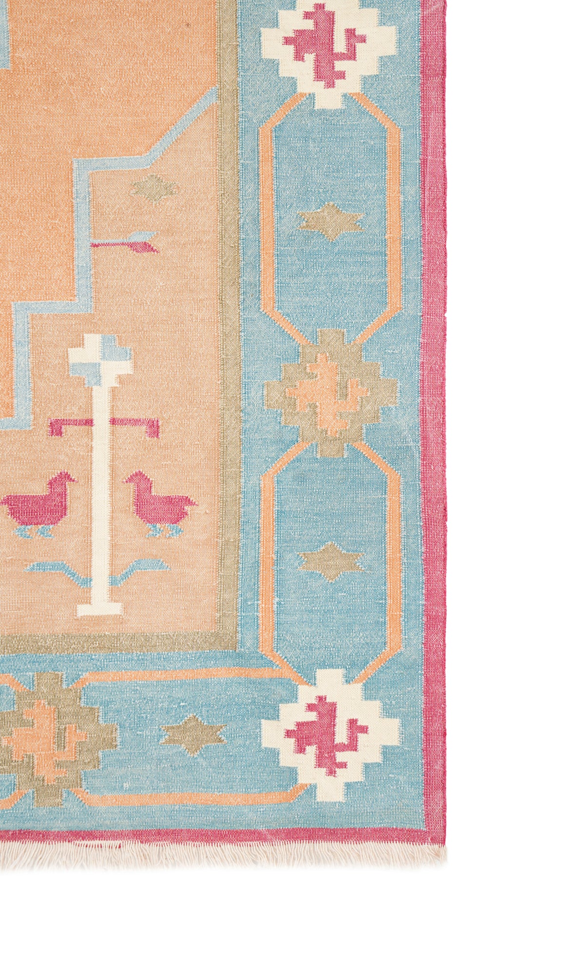 Vintage Indian Dhurrie Kilim 6'3" x 4'4"