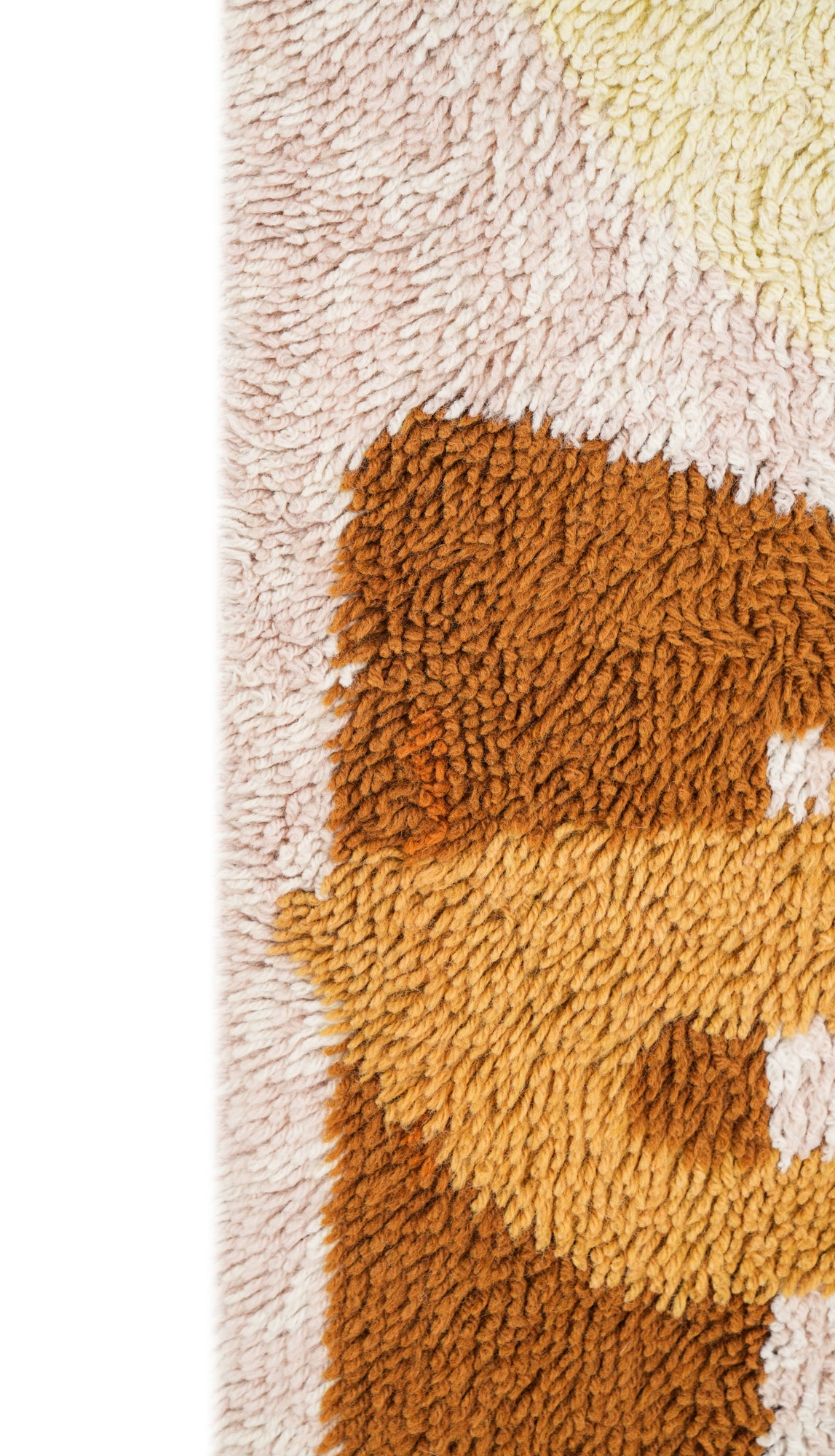 Vintage Scandinavian Rya Rug 4'6" x 2'4"