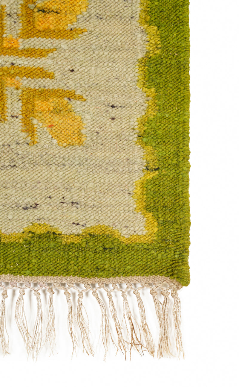Vintage Polish Table Kilim 1'3" x 1'4"