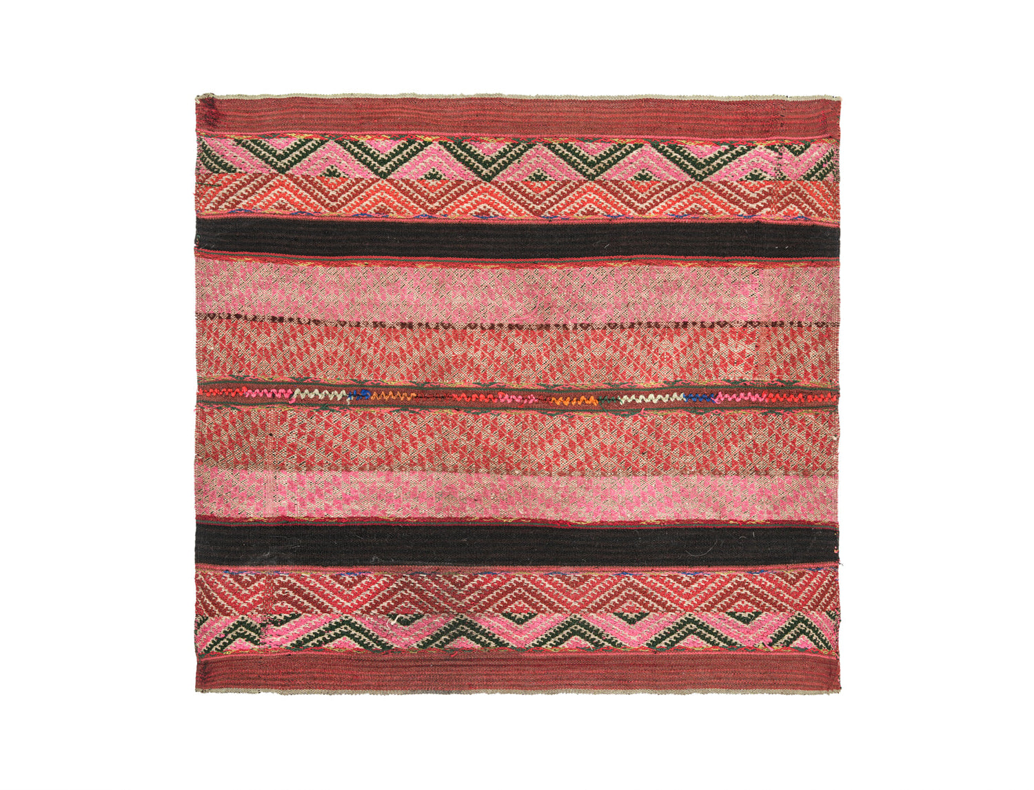 Vintage Peruvian Aguayo Textile 2'1" x 2'