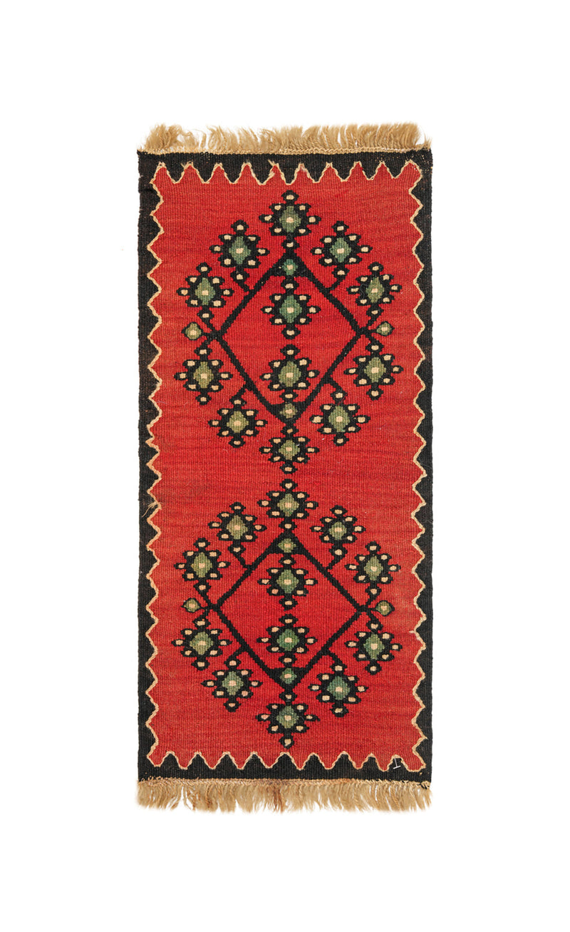 Vintage Turkish Sarkoy Kilim 2'3" x 1'