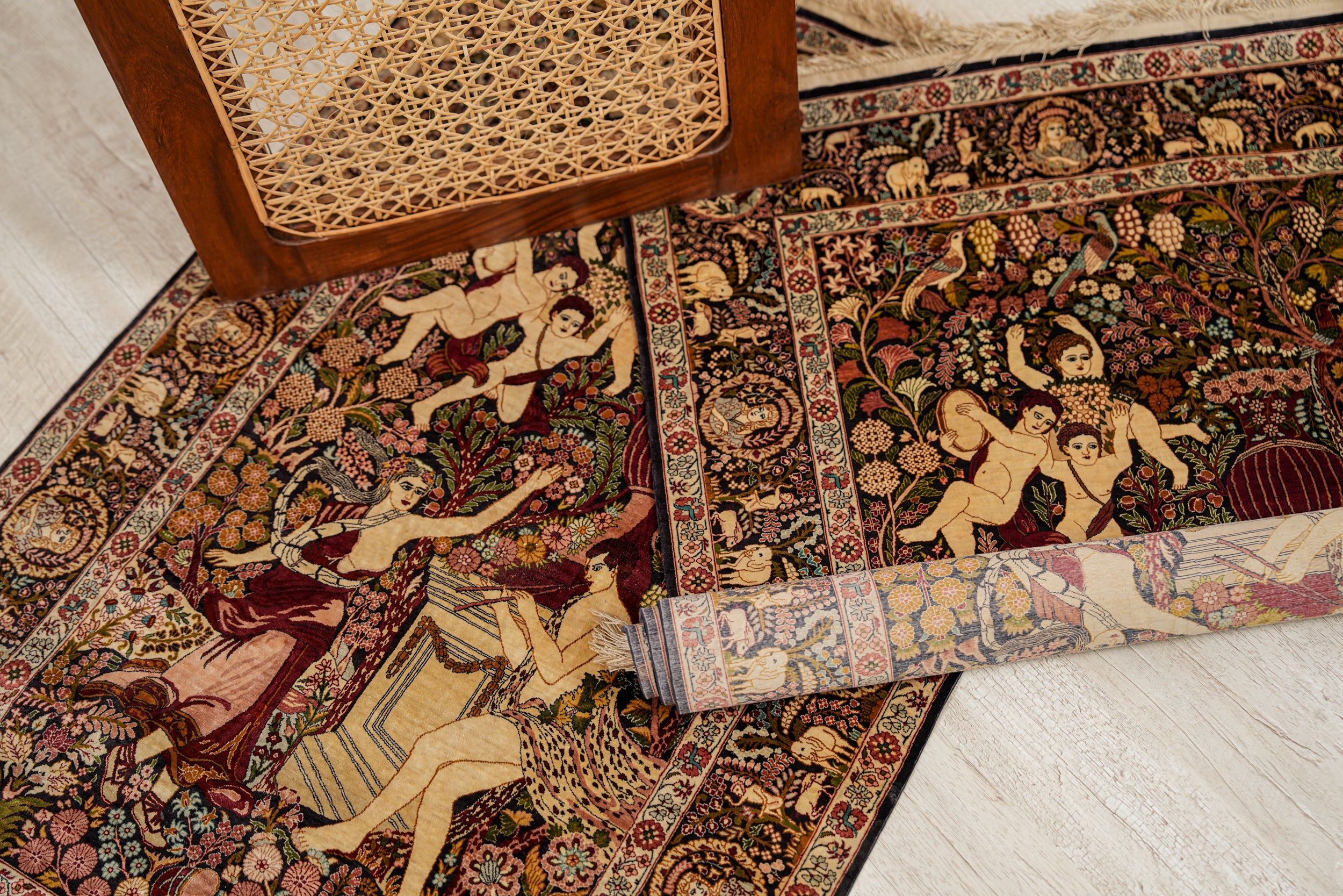 Raphael Silk Pictorial Rug 3' x 2'