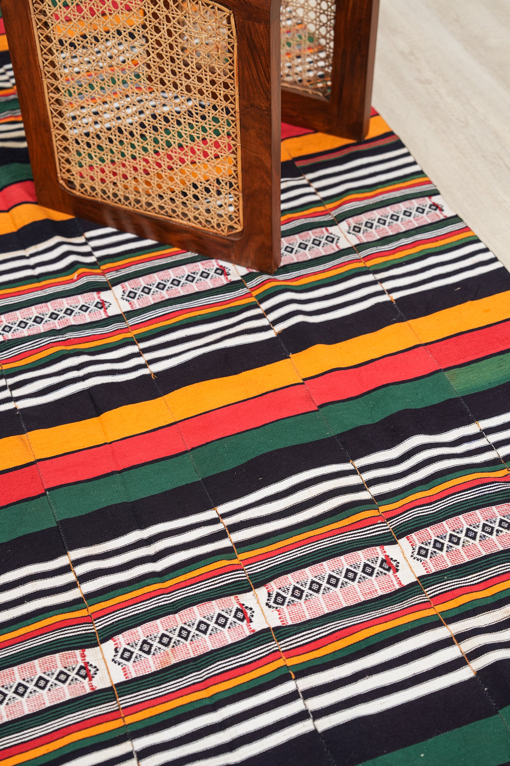 Antique African Fulani Dori Textile 8'6" X 4'5"