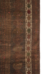 Vintage Baloch rug 9'5" x 4'6"