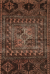 Vintage Baloch Fragment Rug 5'2" x 3'8"