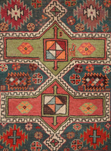 Antique Caucasian Karachoph Kazak Rug 4' x 3'3"
