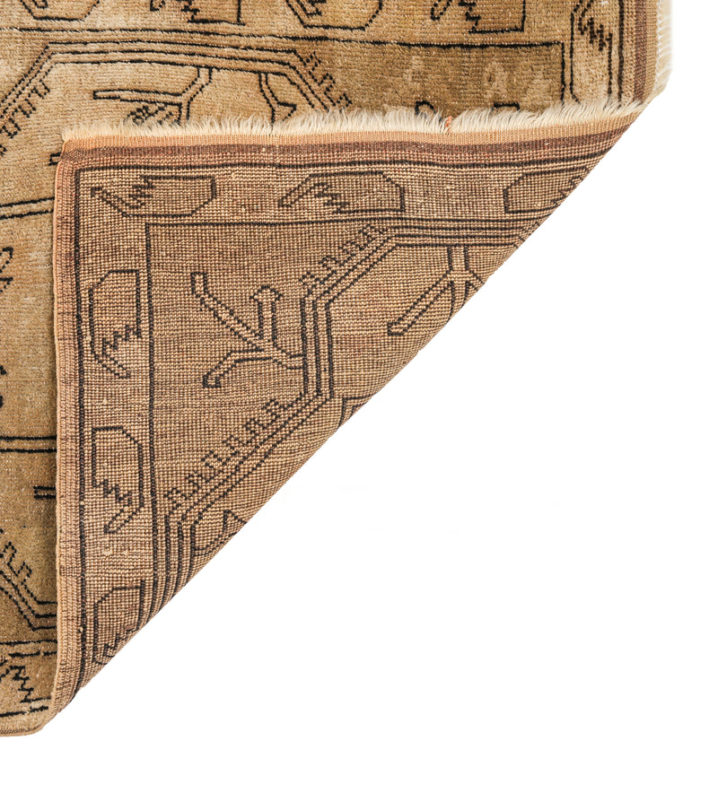 Vintage Turkish Milas Runner Rug 9'8" X 2'7"