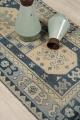 Antique German Hook Rug 4'2" X 2'5"