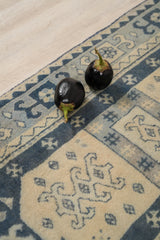 Antique German Hook Rug 4'2" X 2'5"