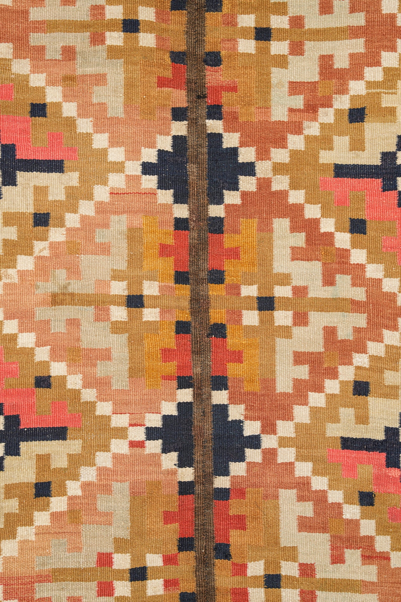 Antique Rollakan Swedish Textile 7' x 3'7"