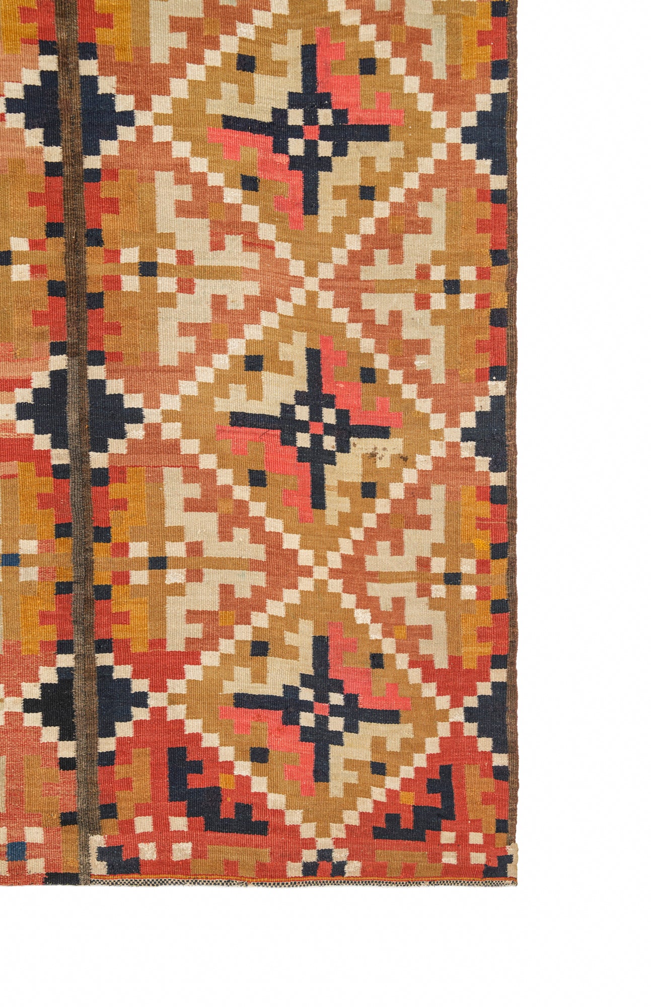 Antique Rollakan Swedish Textile 7' x 3'7"