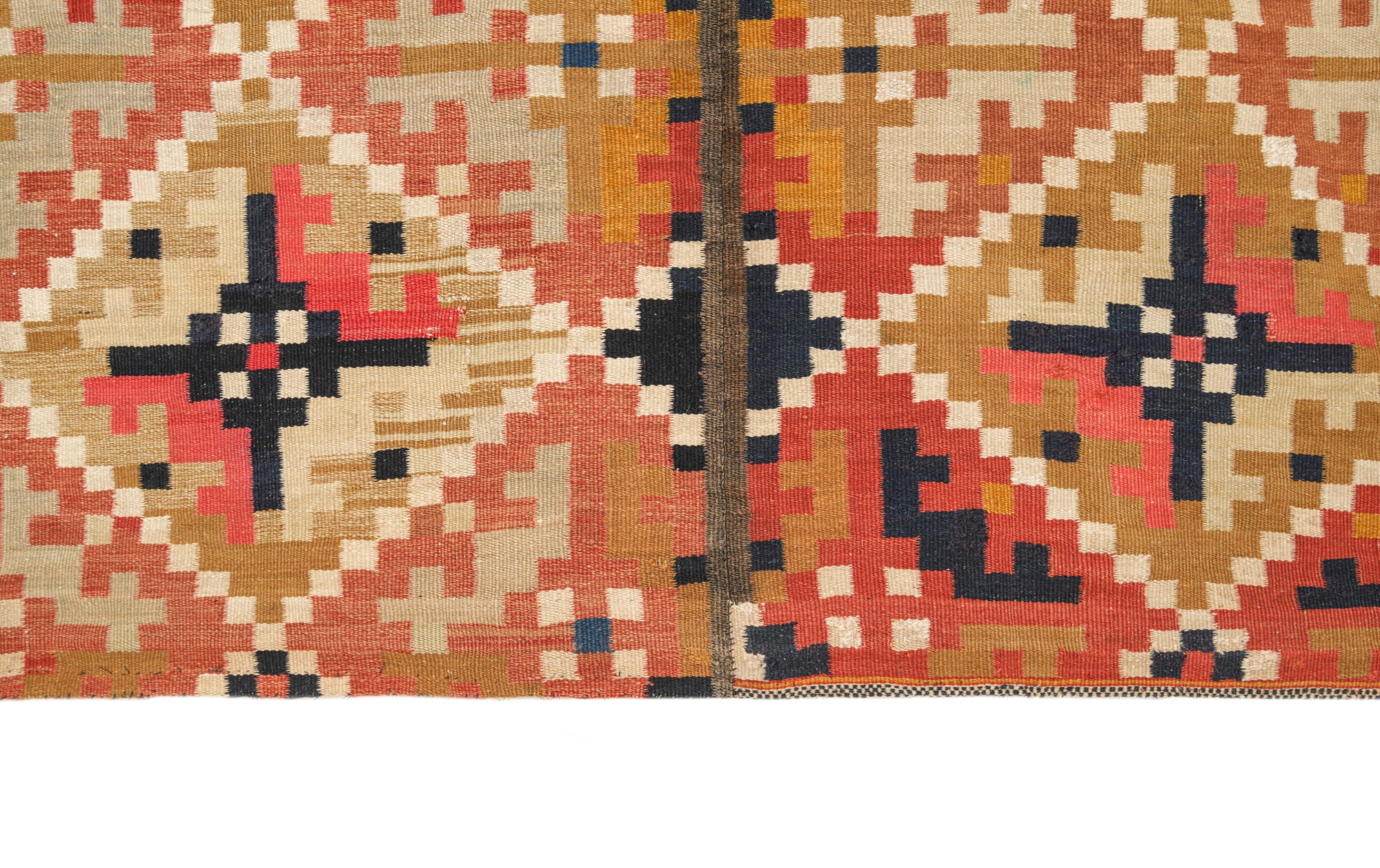 Antique Rollakan Swedish Textile 7' x 3'7"