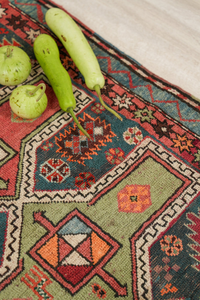 Antique Caucasian Karachoph Kazak Rug 4' x 3'3"