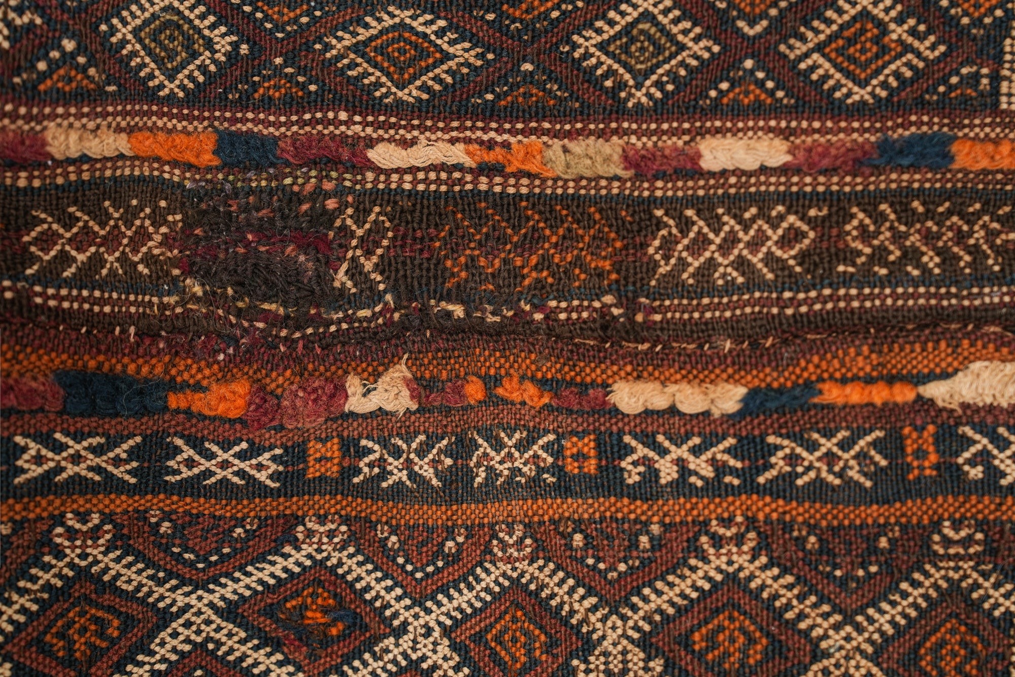 Antique Moroccan Berber Saddle Bag 2'4" x 1'2"