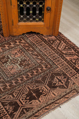 Vintage Baloch Fragment Rug 5'2" x 3'8"