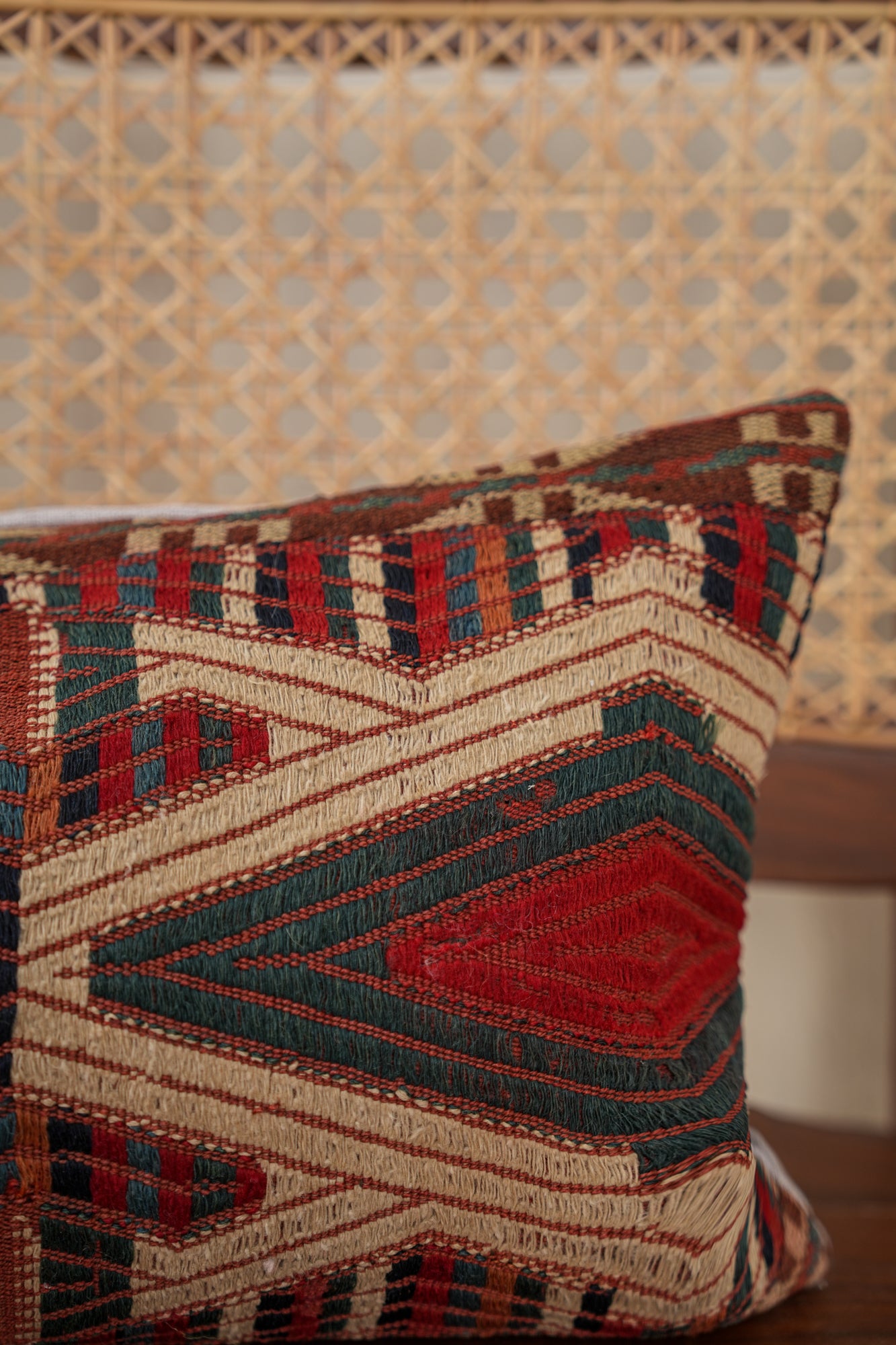 Antique Yamout Lumbar Cushion 3'8" x 1'