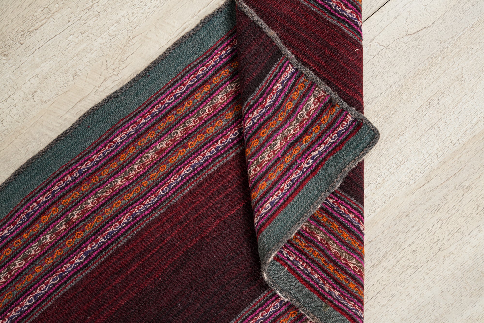 Vintage Peruvian Table Runner 5'2" x 1'4"