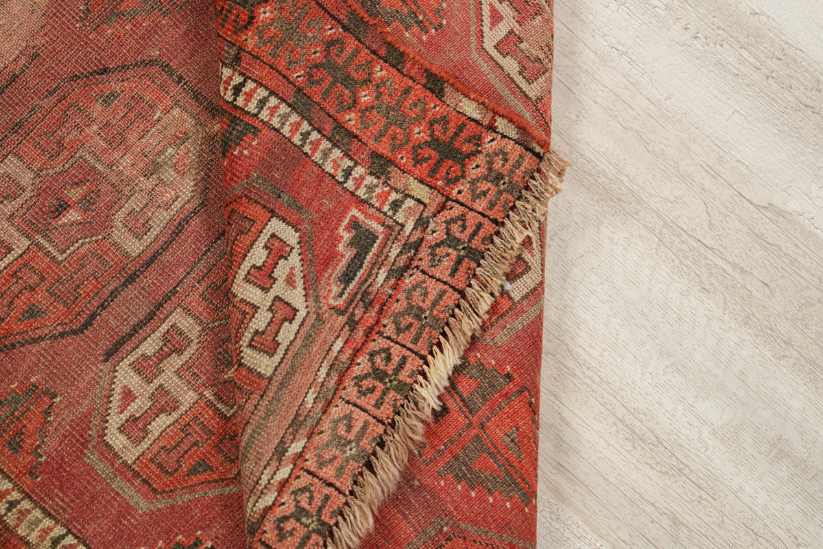 Vintage Turkmen Rug 4'8" X 2'8"