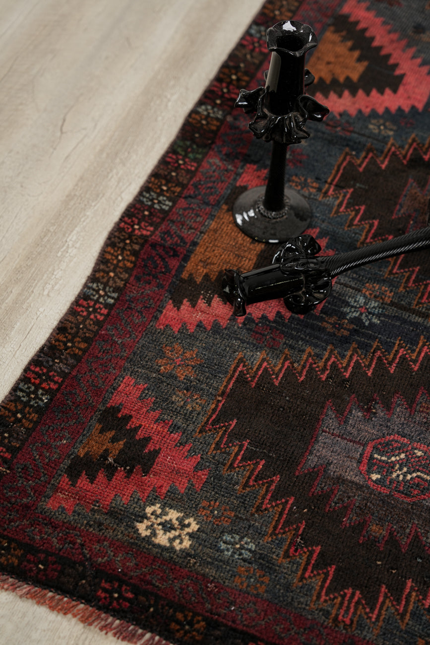 Vintage Turkmen Rug 4'1" x 2'6"